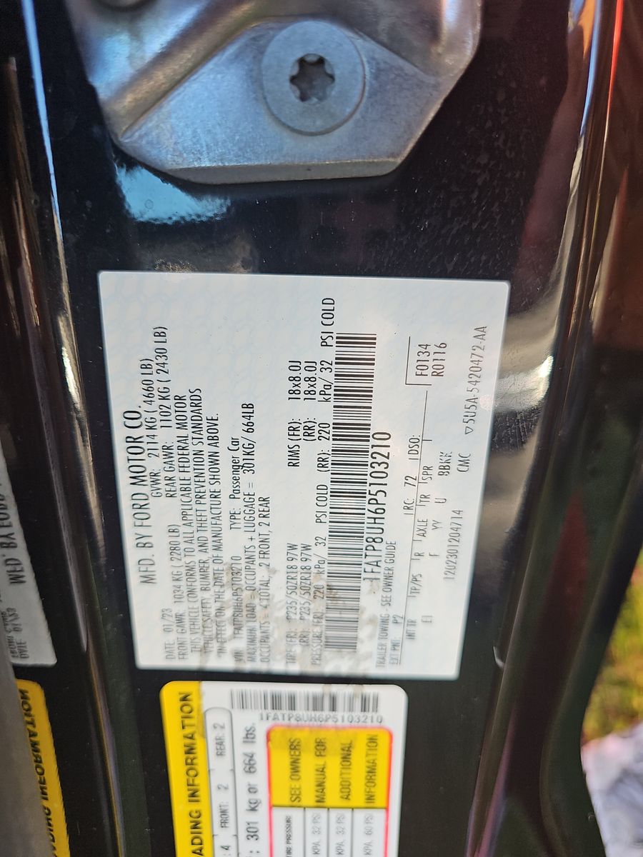 2023 Ford Mustang EcoBoost Premium RWD