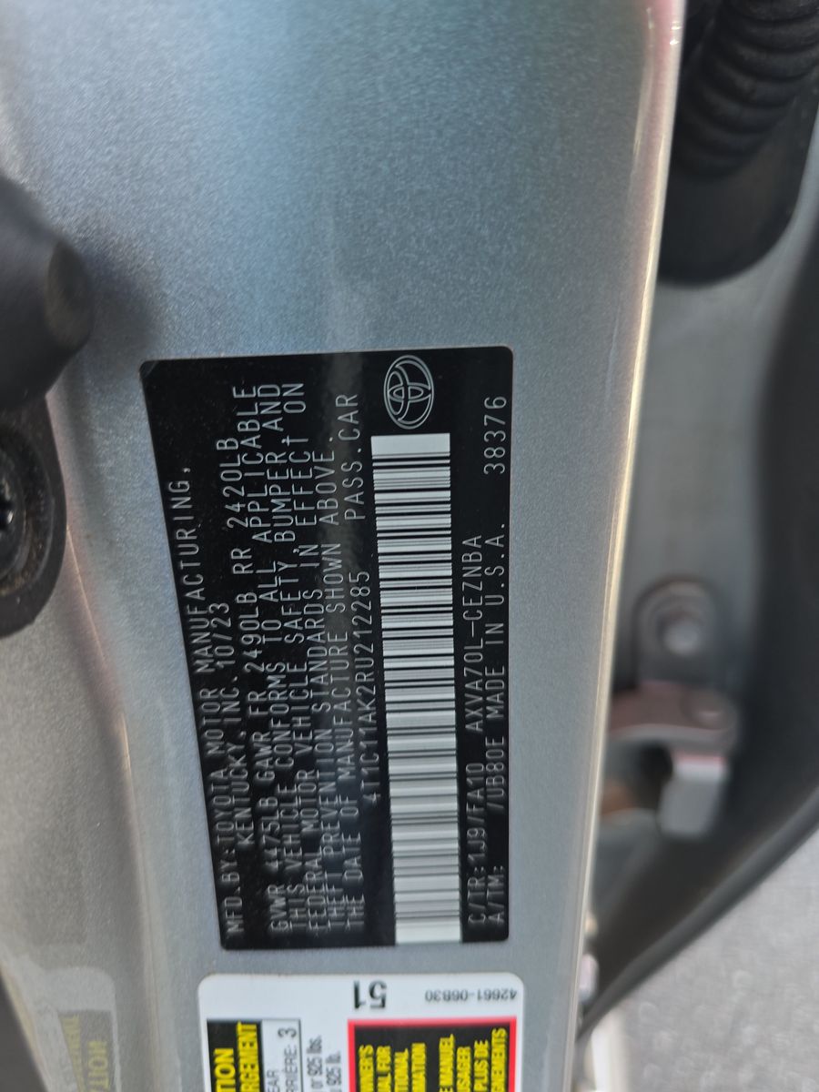 2024 Toyota Camry LE FWD