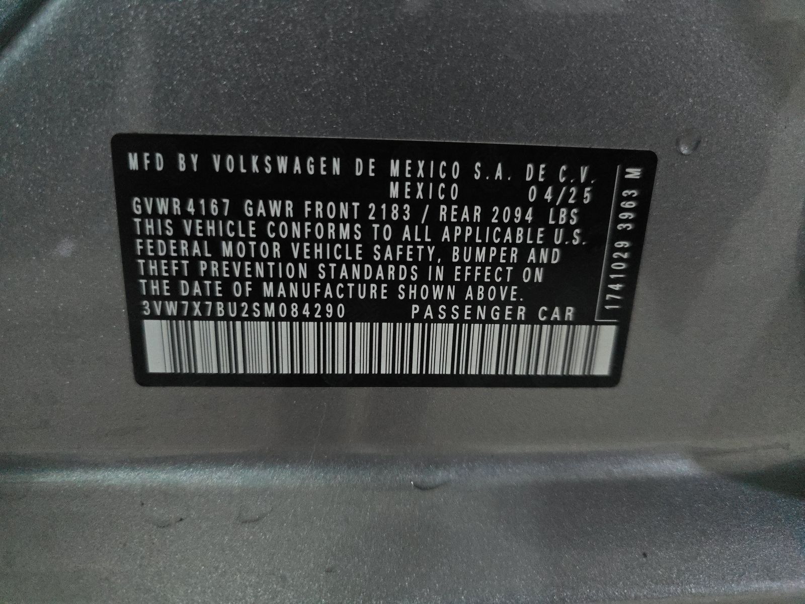 2025 Volkswagen Jetta 1.5T SE FWD