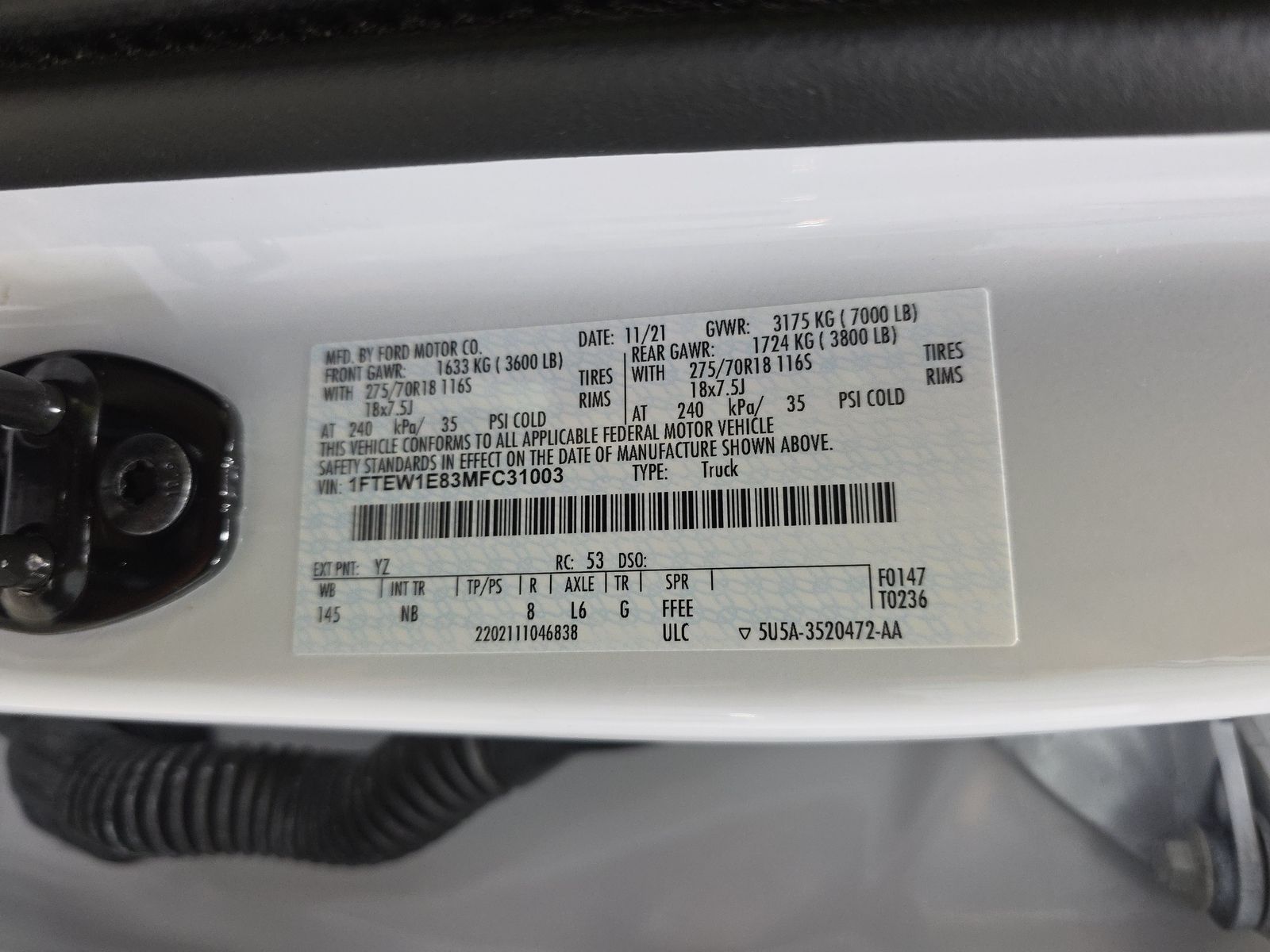 2021 Ford F-150 Tremor AWD