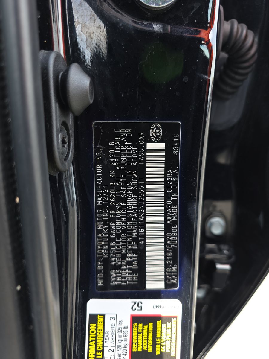 2022 Toyota Camry SE FWD