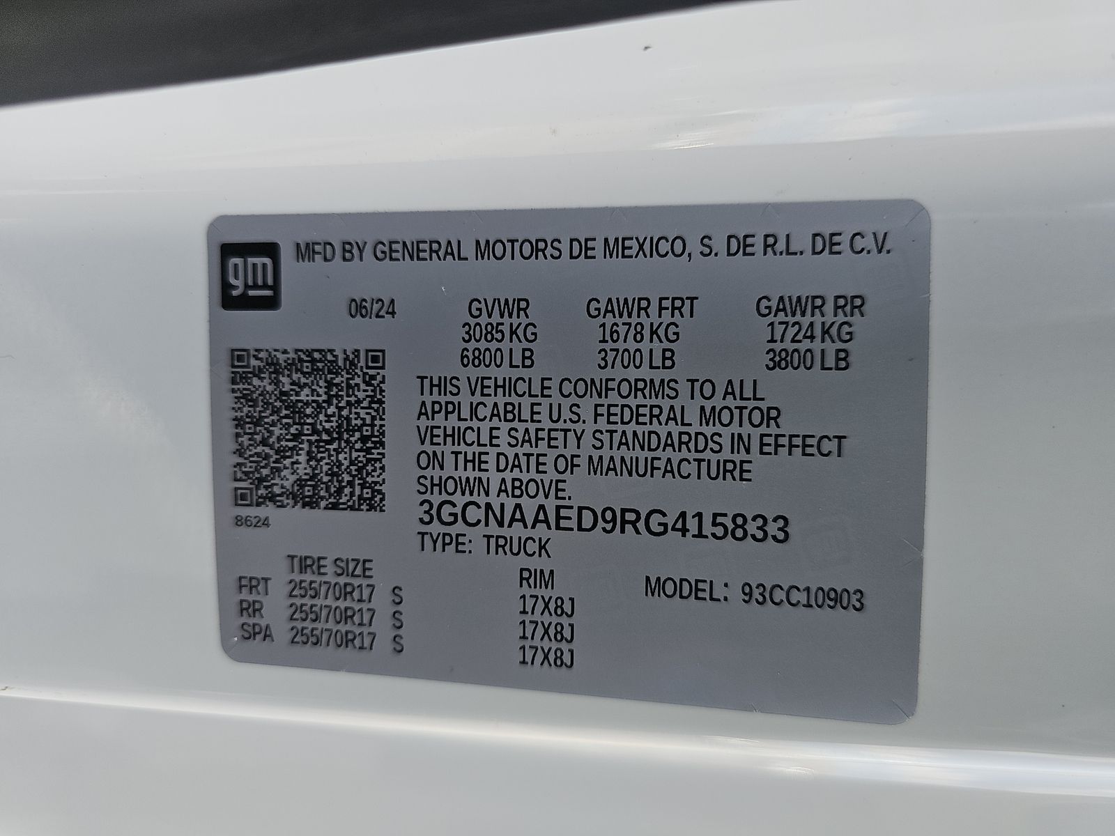 2024 Chevrolet Silverado 1500 Work Truck RWD