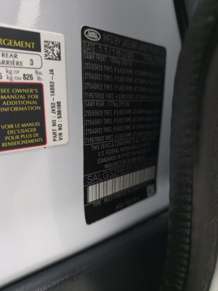 2019 Land Rover Range Rover Supercharged AWD