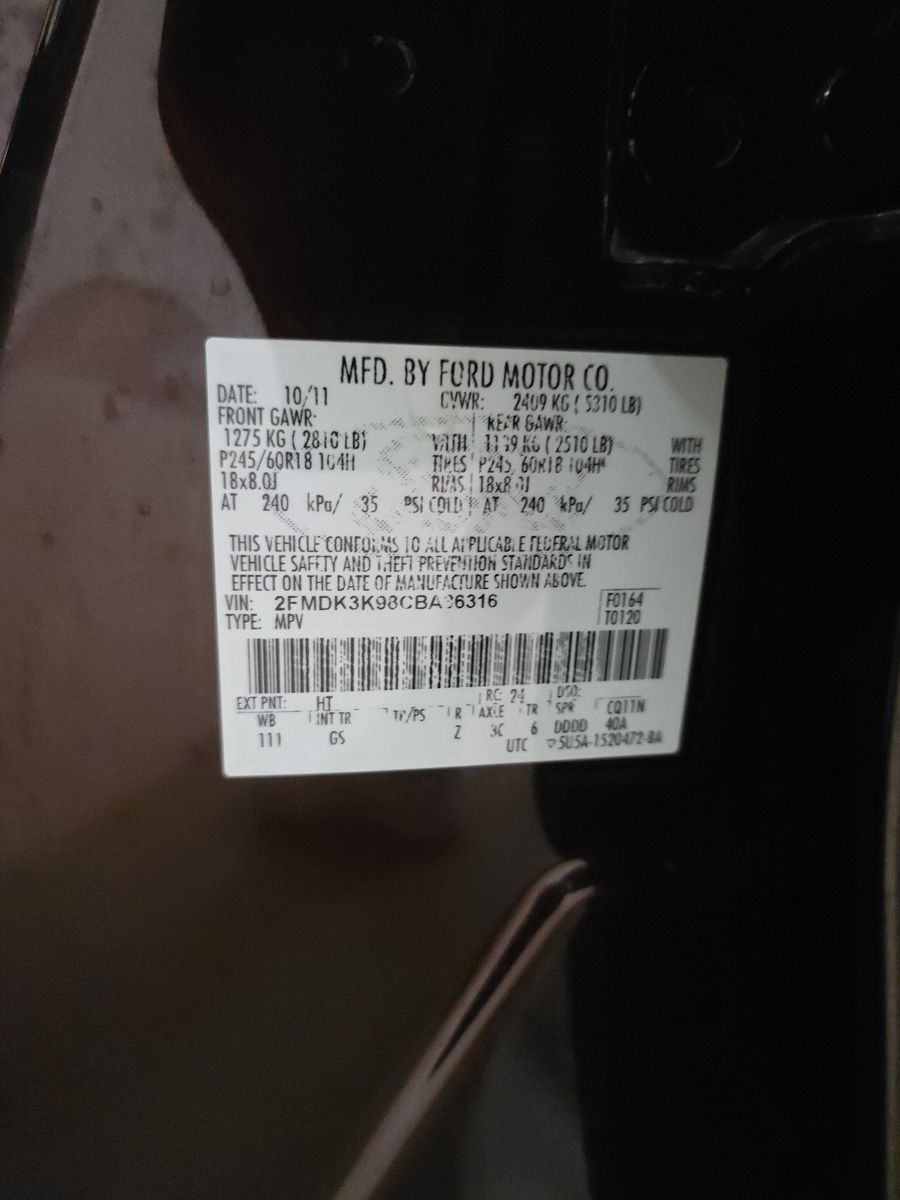 2012 Ford Edge Limited FWD