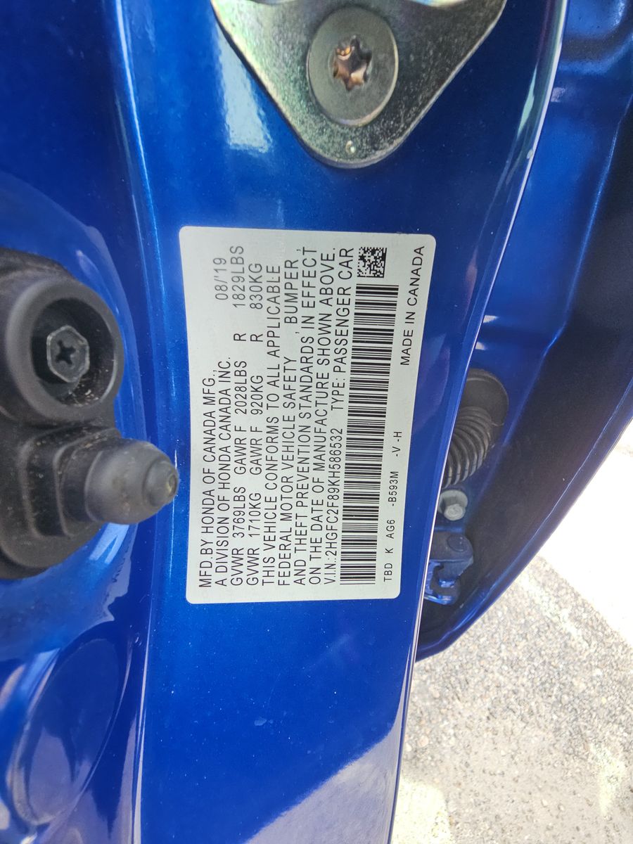 2019 Honda Civic Sport FWD