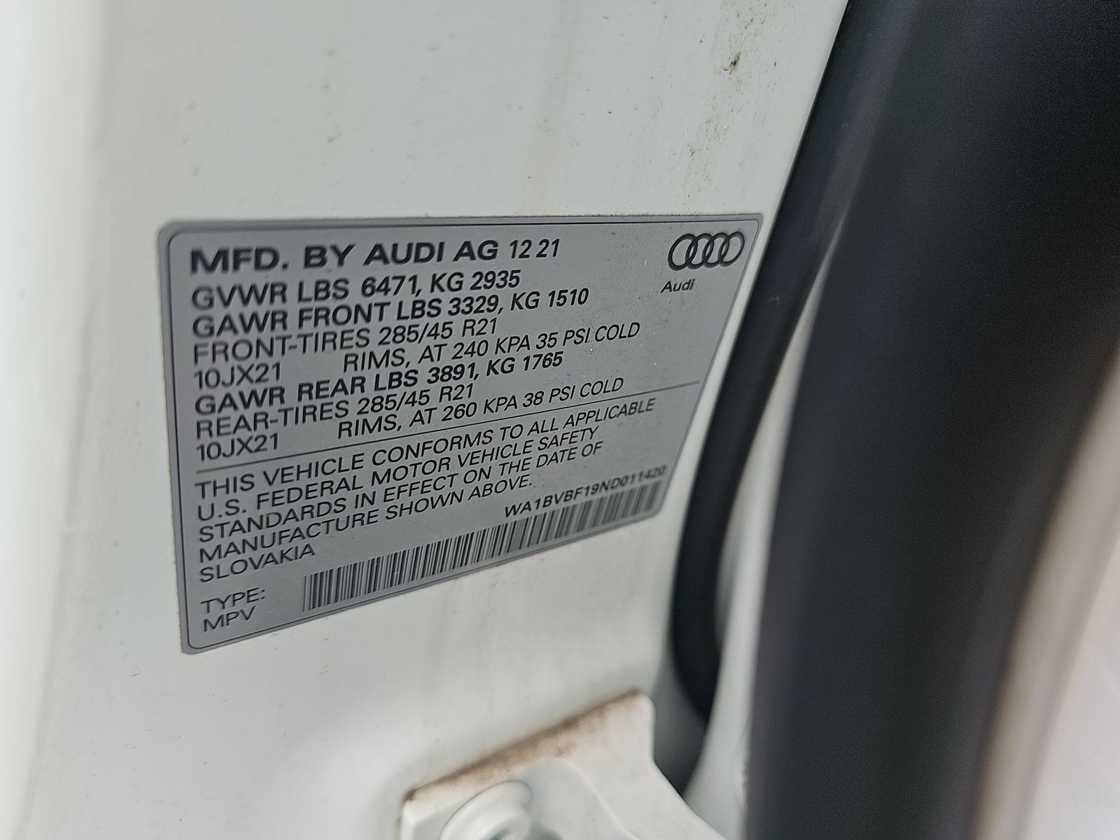 2022 Audi Q8 Premium Plus AWD