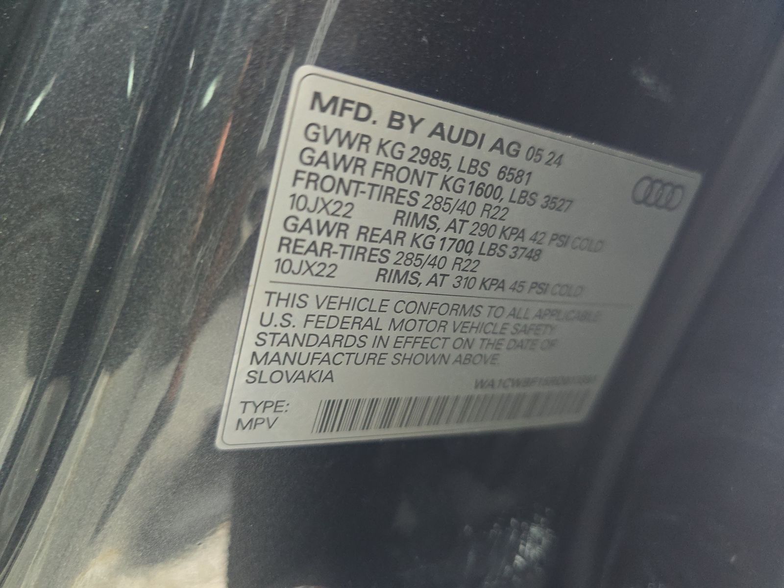 2024 Audi SQ8 Prestige AWD