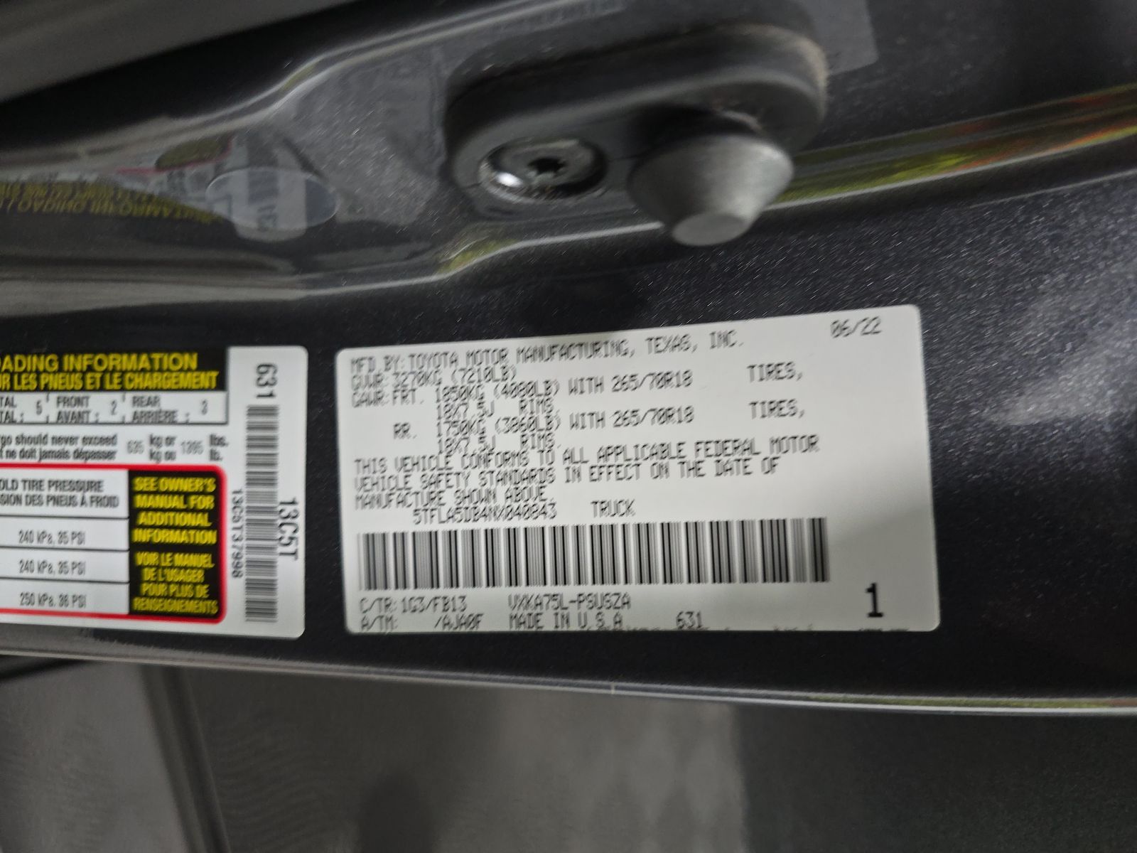 2022 Toyota Tundra SR5 AWD