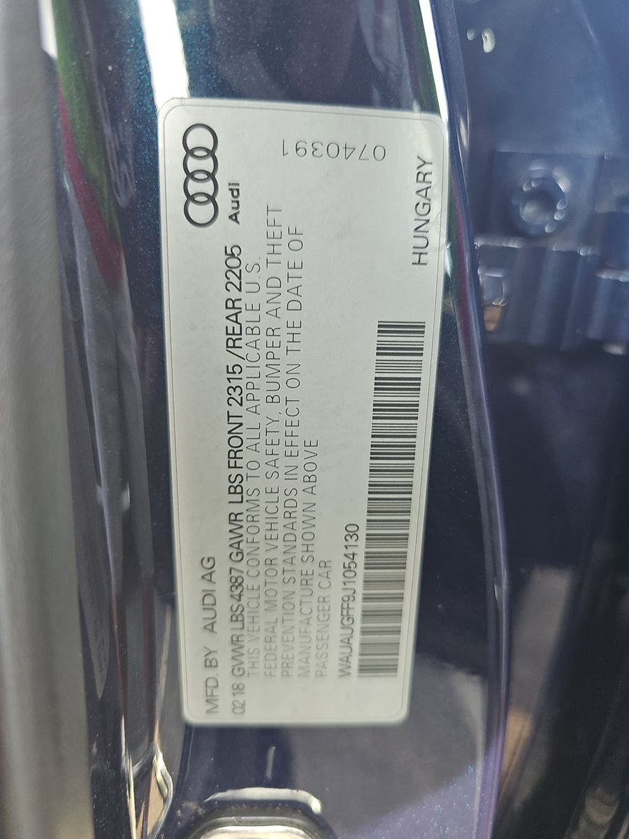 2018 Audi A3 2.0T Premium FWD