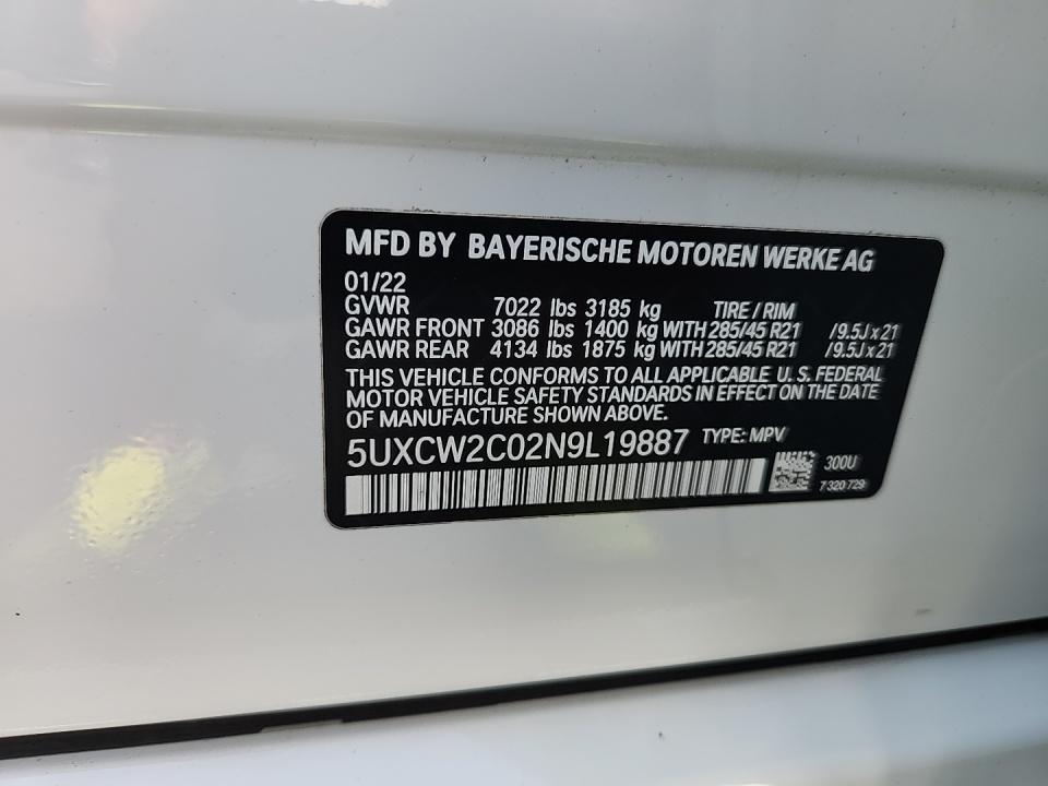 2022 BMW X7 xDrive40i AWD