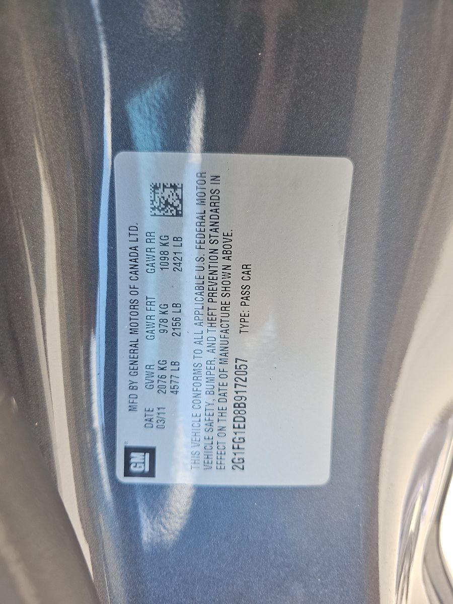 2011 Chevrolet Camaro LT RWD