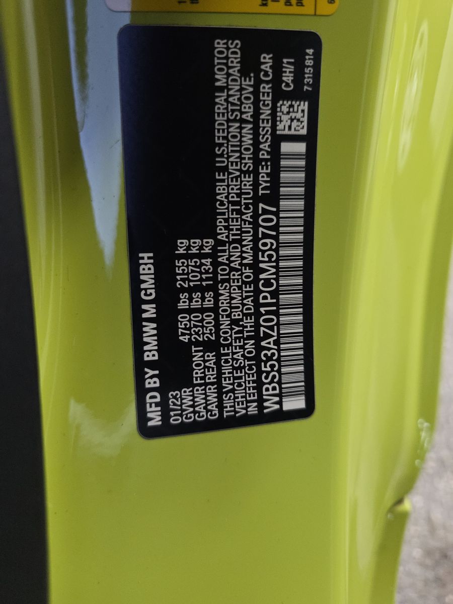 2023 BMW M4 Base RWD