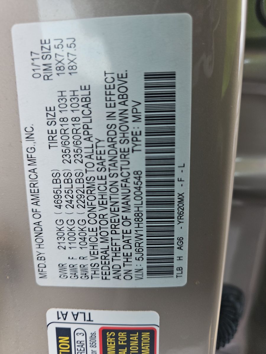 2017 Honda CR-V EX-L FWD