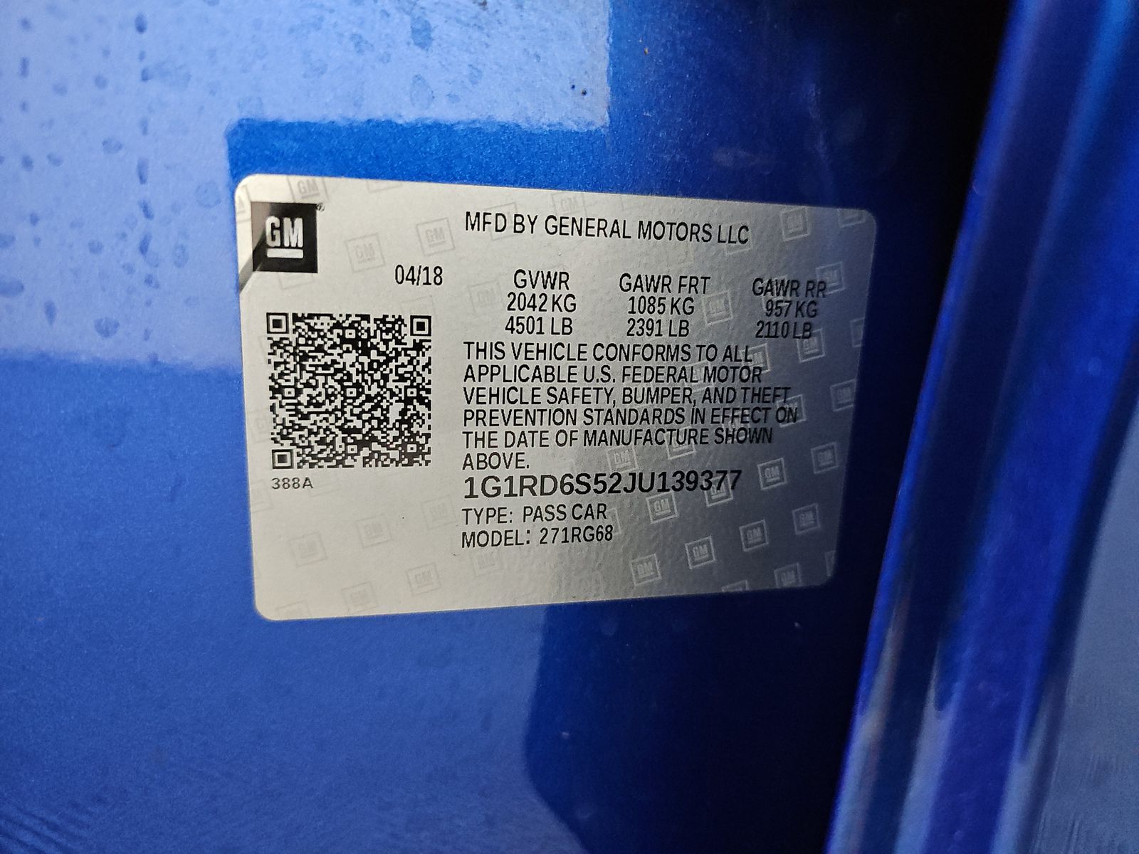 2018 Chevrolet Volt Premier FWD