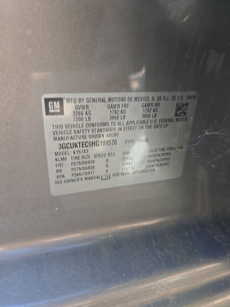 2017 Chevrolet Silverado 1500 High Country AWD