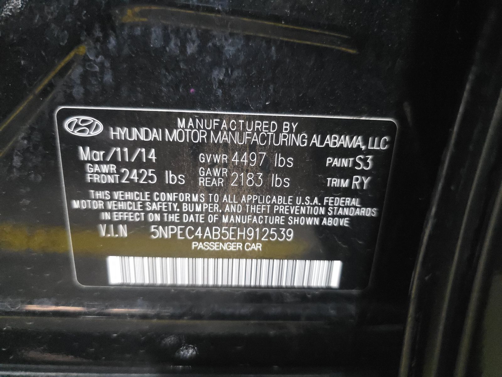 2014 Hyundai Sonata Limited FWD