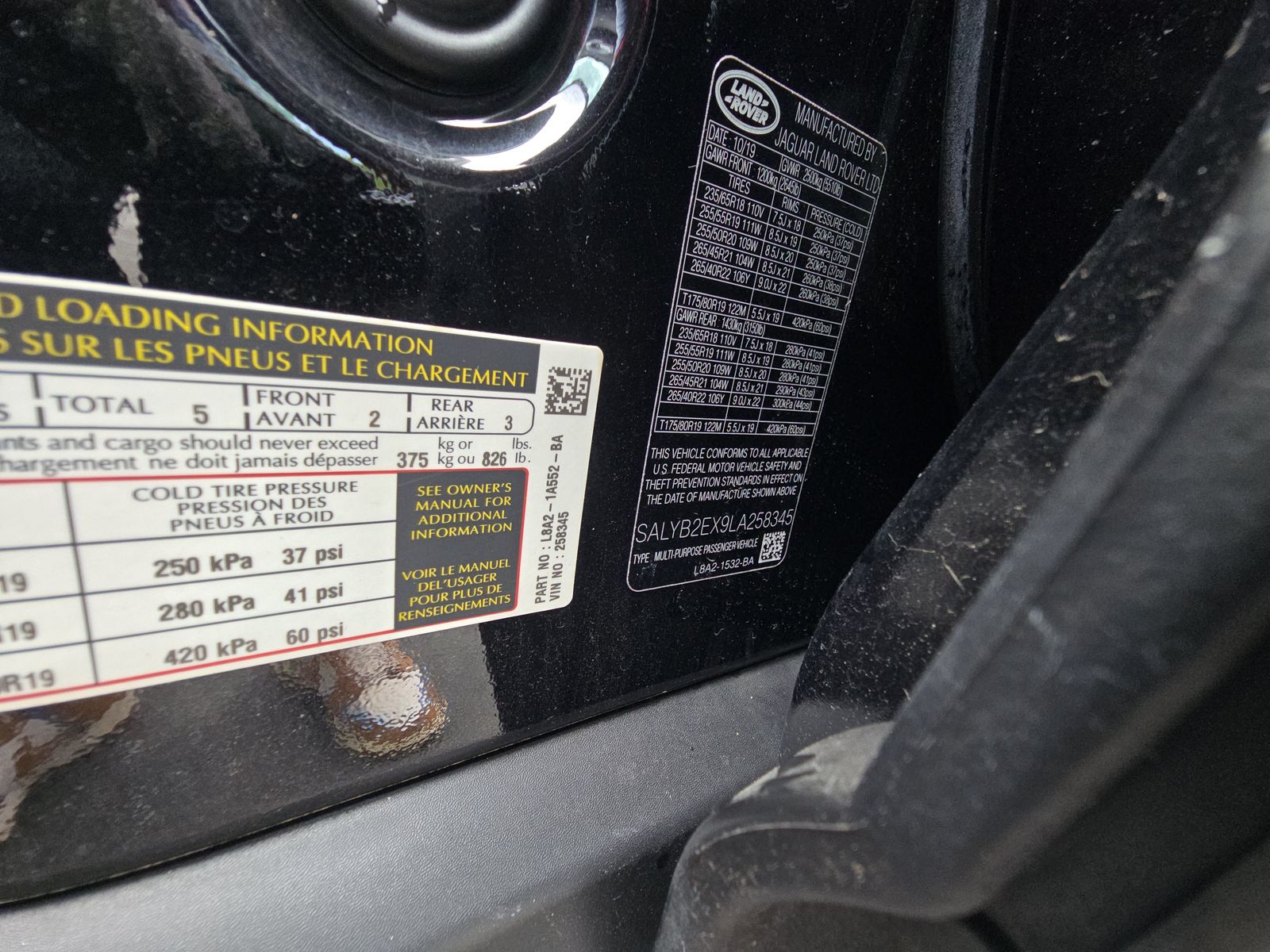 2020 Land Rover Range Rover Velar S AWD