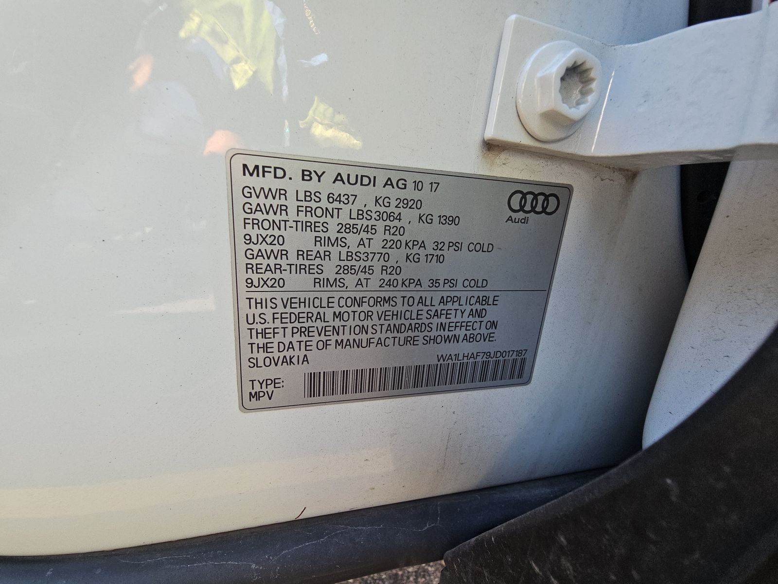 2018 Audi Q7 2.0T Premium Plus AWD