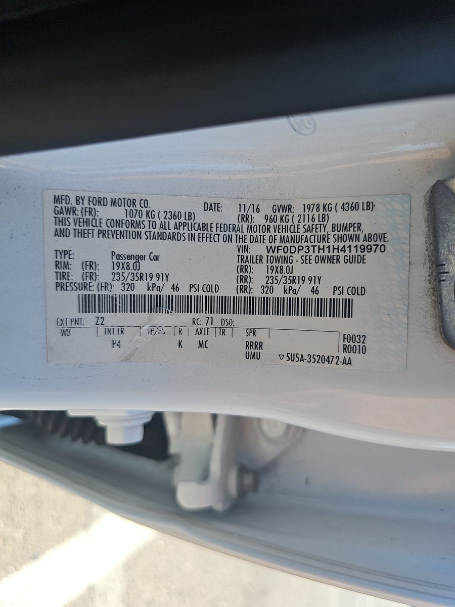 2017 Ford Focus RS AWD