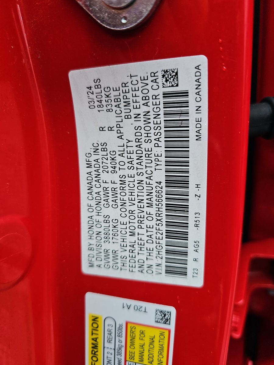 2024 Honda Civic Sport FWD