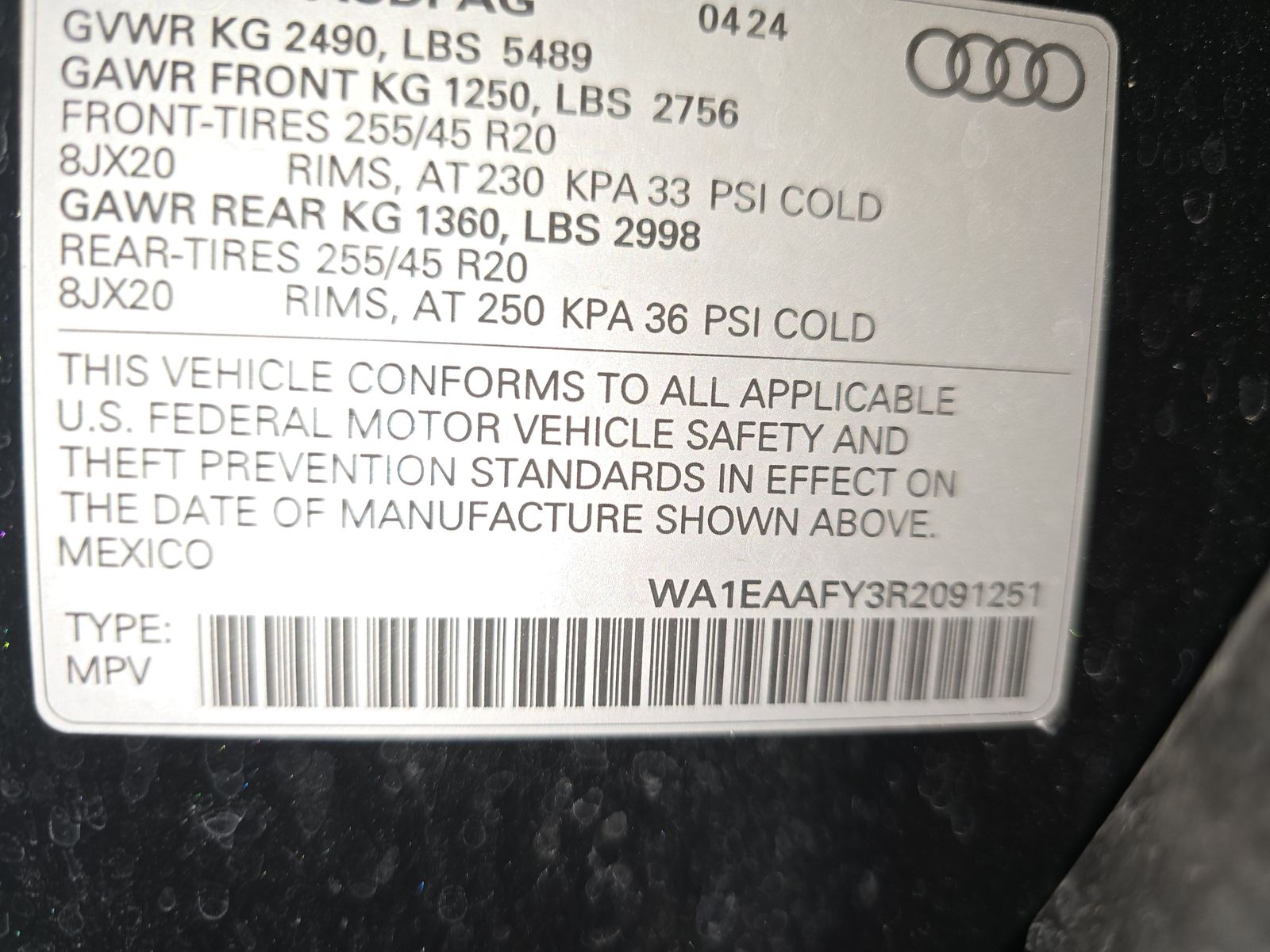 2024 Audi Q5 S line Premium Plus AWD