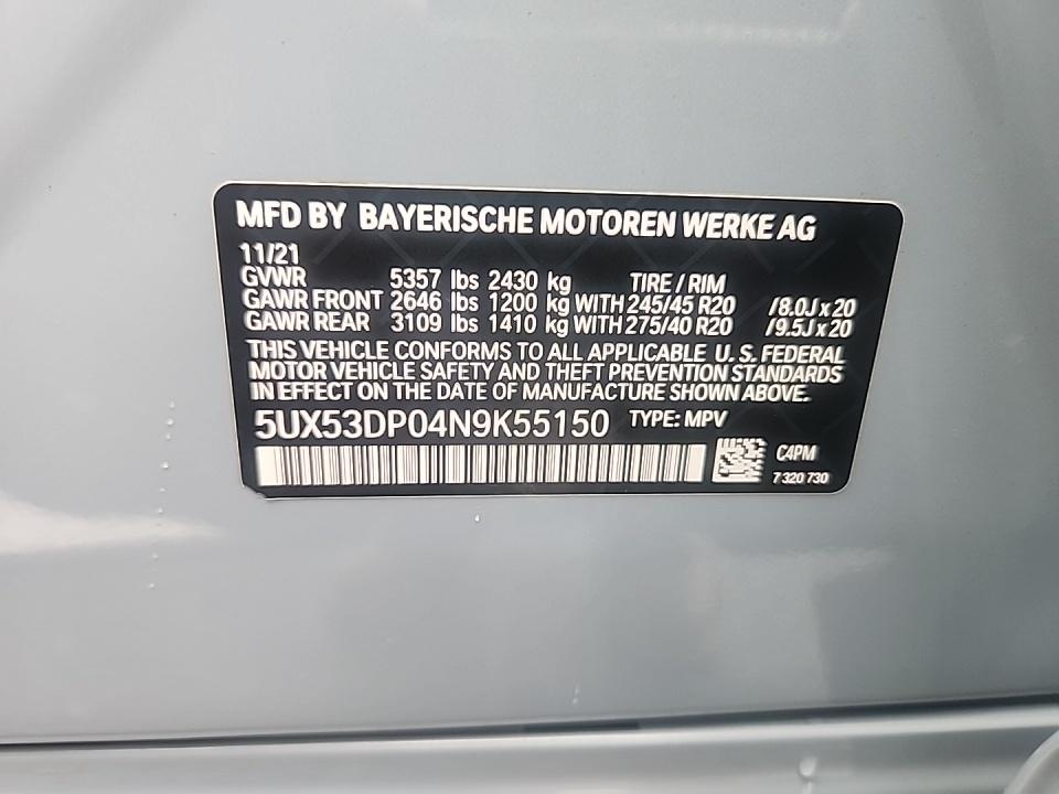 2022 BMW X3 xDrive30i AWD