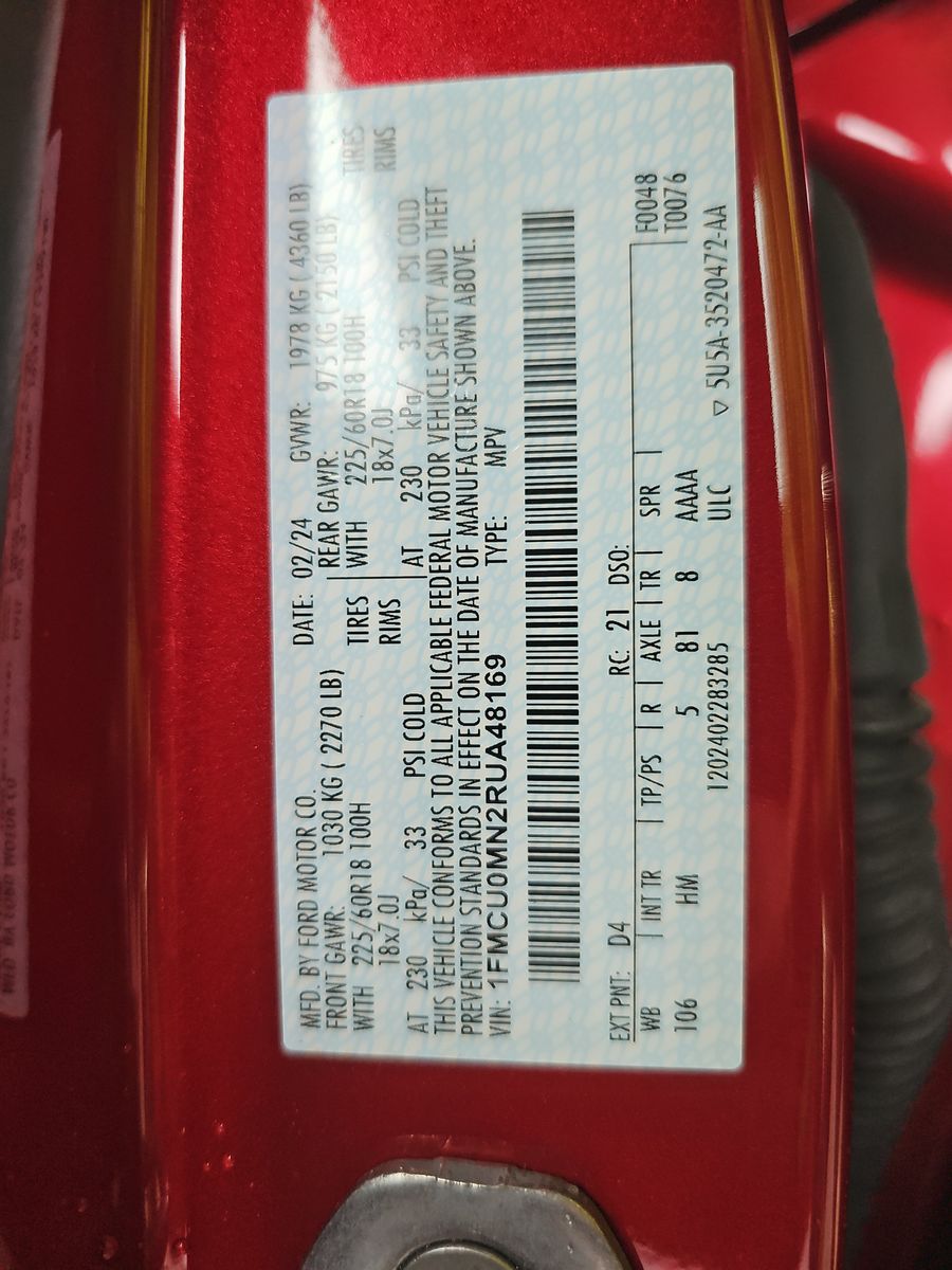 2024 Ford Escape ST-Line FWD