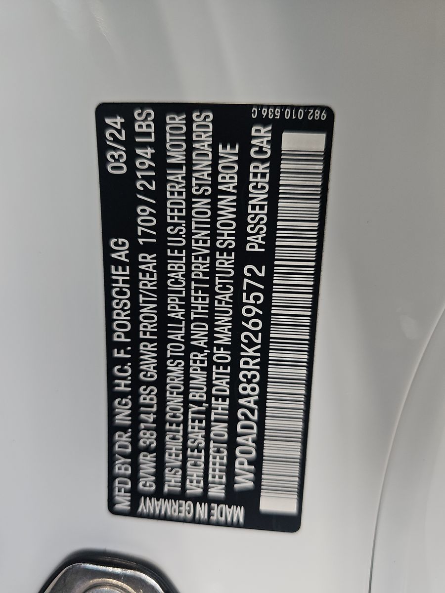 2024 Porsche 718 Cayman GTS 4.0 RWD