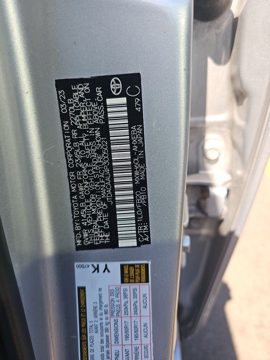 2023 Toyota Prius LE FWD