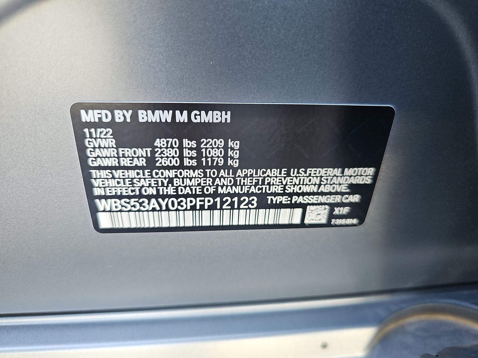 2023 BMW M3 Base RWD