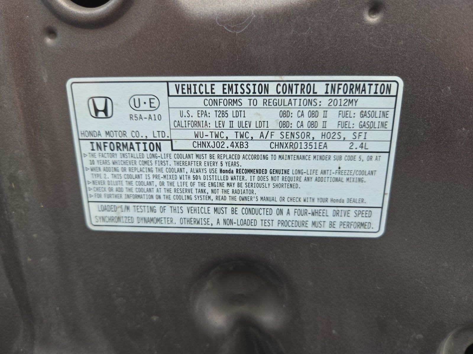 2012 Honda CR-V EX-L AWD