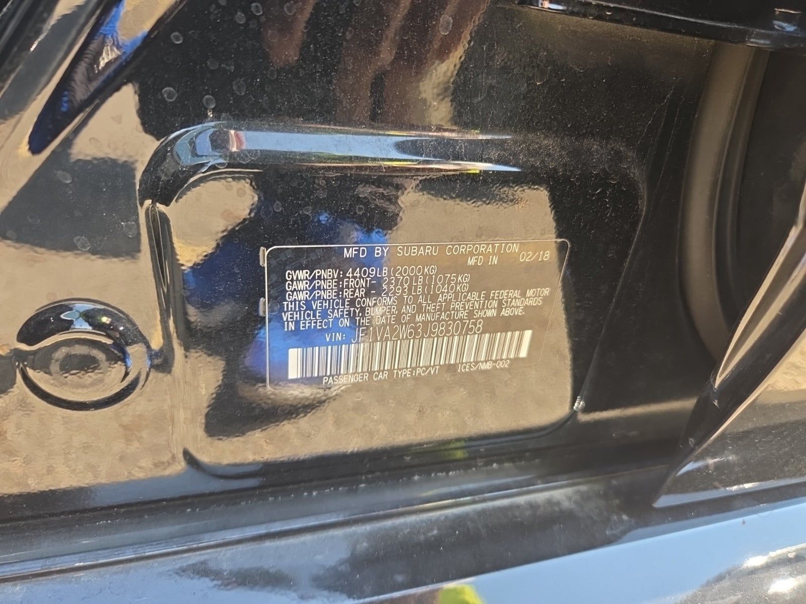 2018 Subaru WRX STi Limited AWD