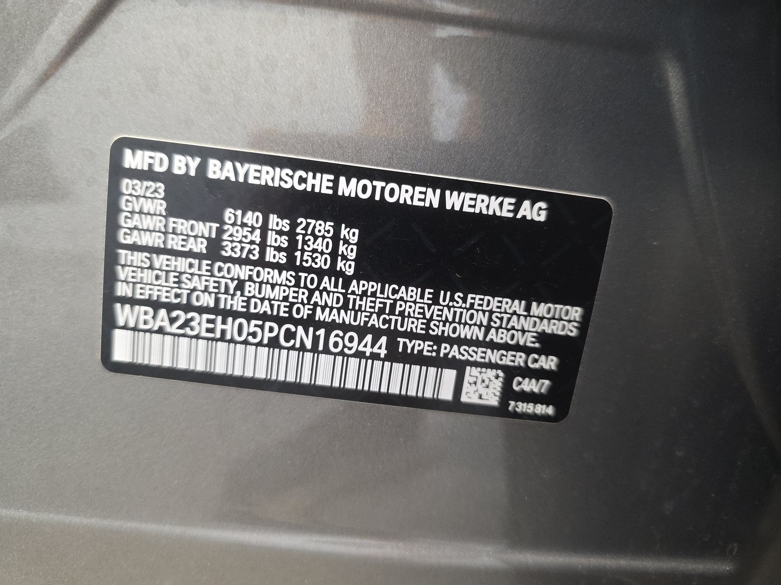 2023 BMW 7 Series 740i RWD