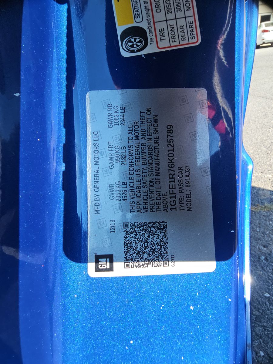 2019 Chevrolet Camaro 1SS RWD