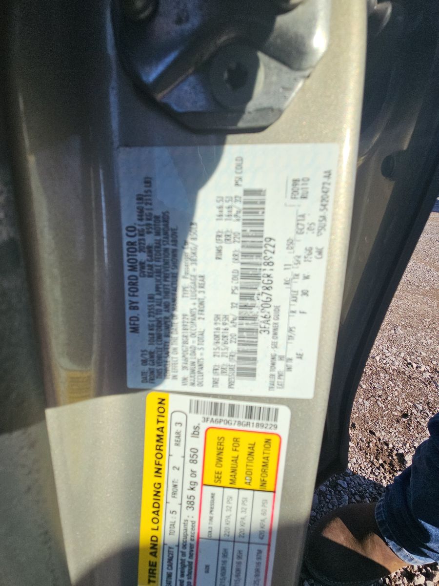 2016 Ford Fusion S FWD