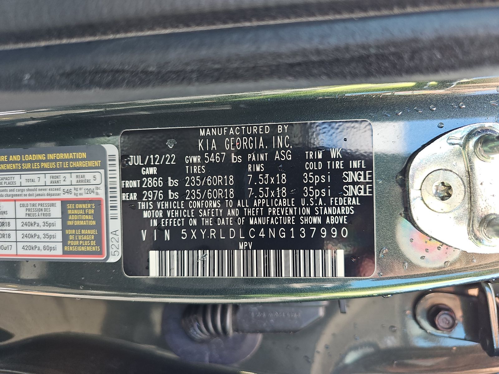 2022 Kia Sorento X-Line S AWD