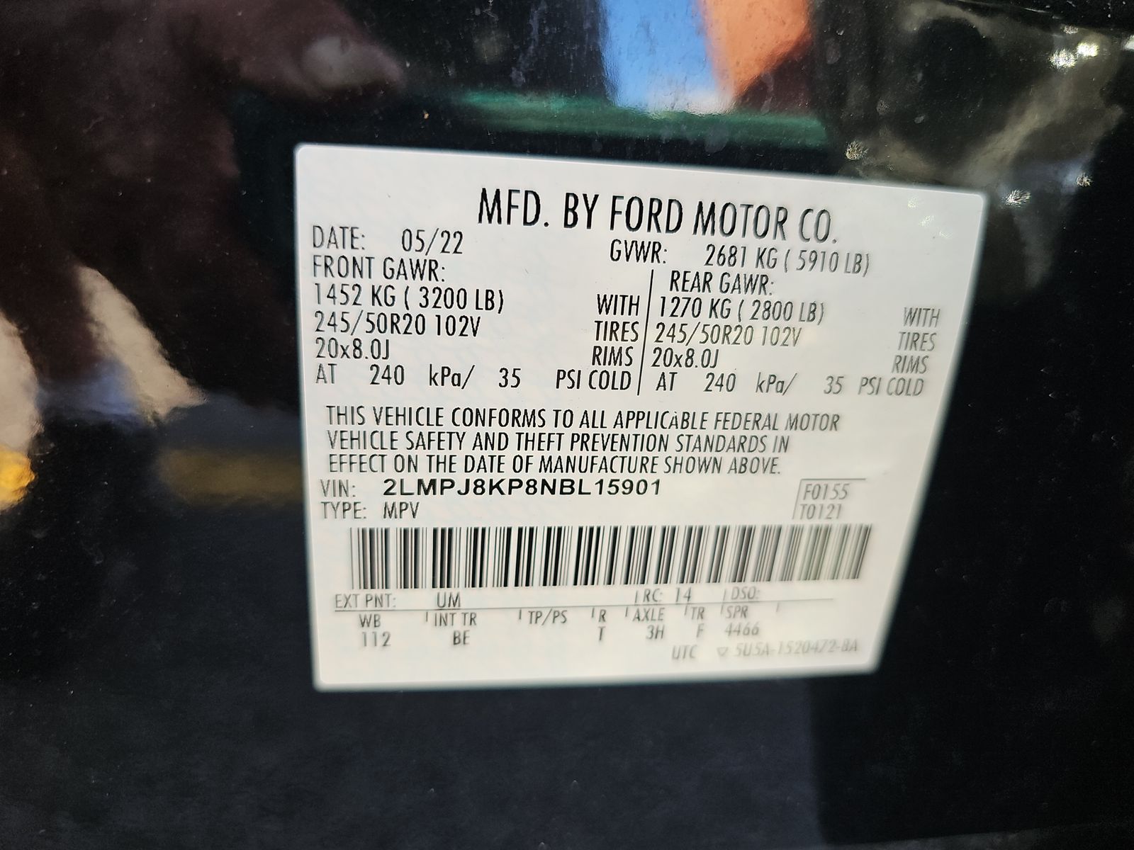 2022 Lincoln Nautilus Reserve AWD