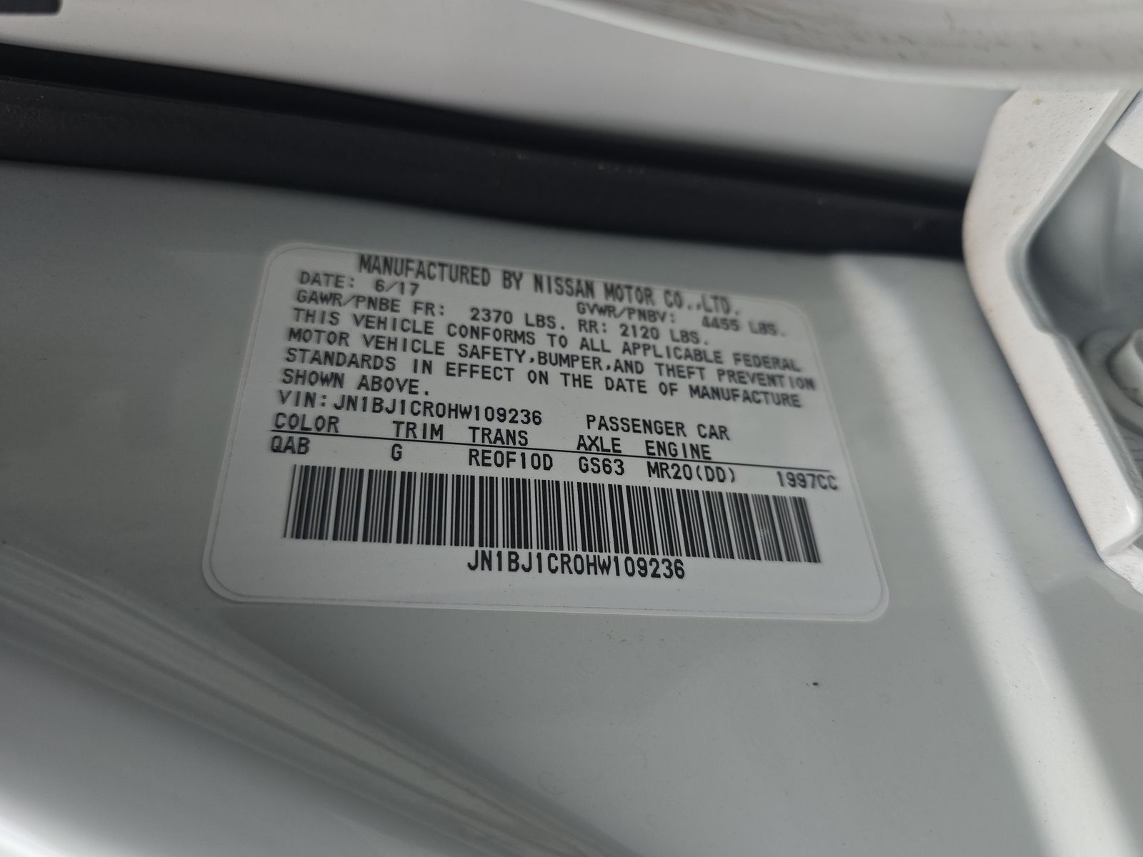 2017 Nissan Rogue Sport SV AWD