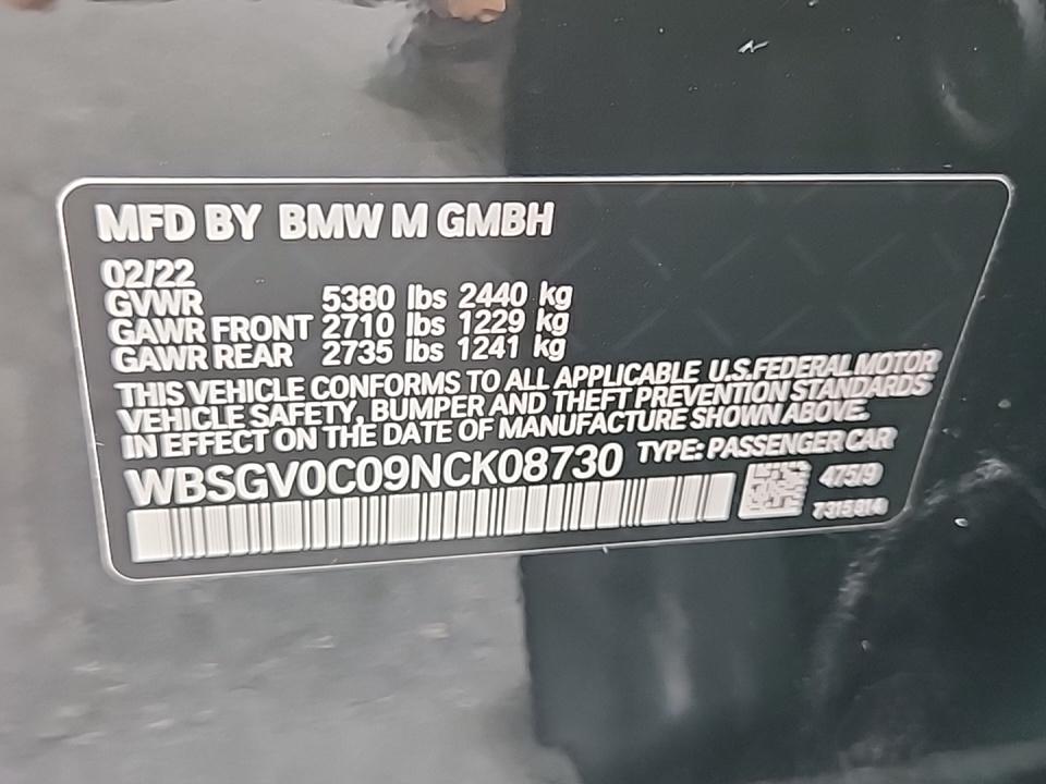 2022 BMW M8 Competition AWD