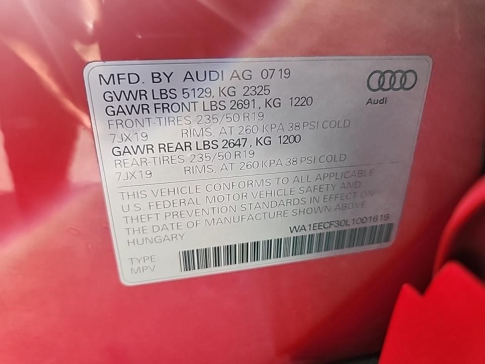 2020 Audi Q3 2.0T S line Premium Plus AWD