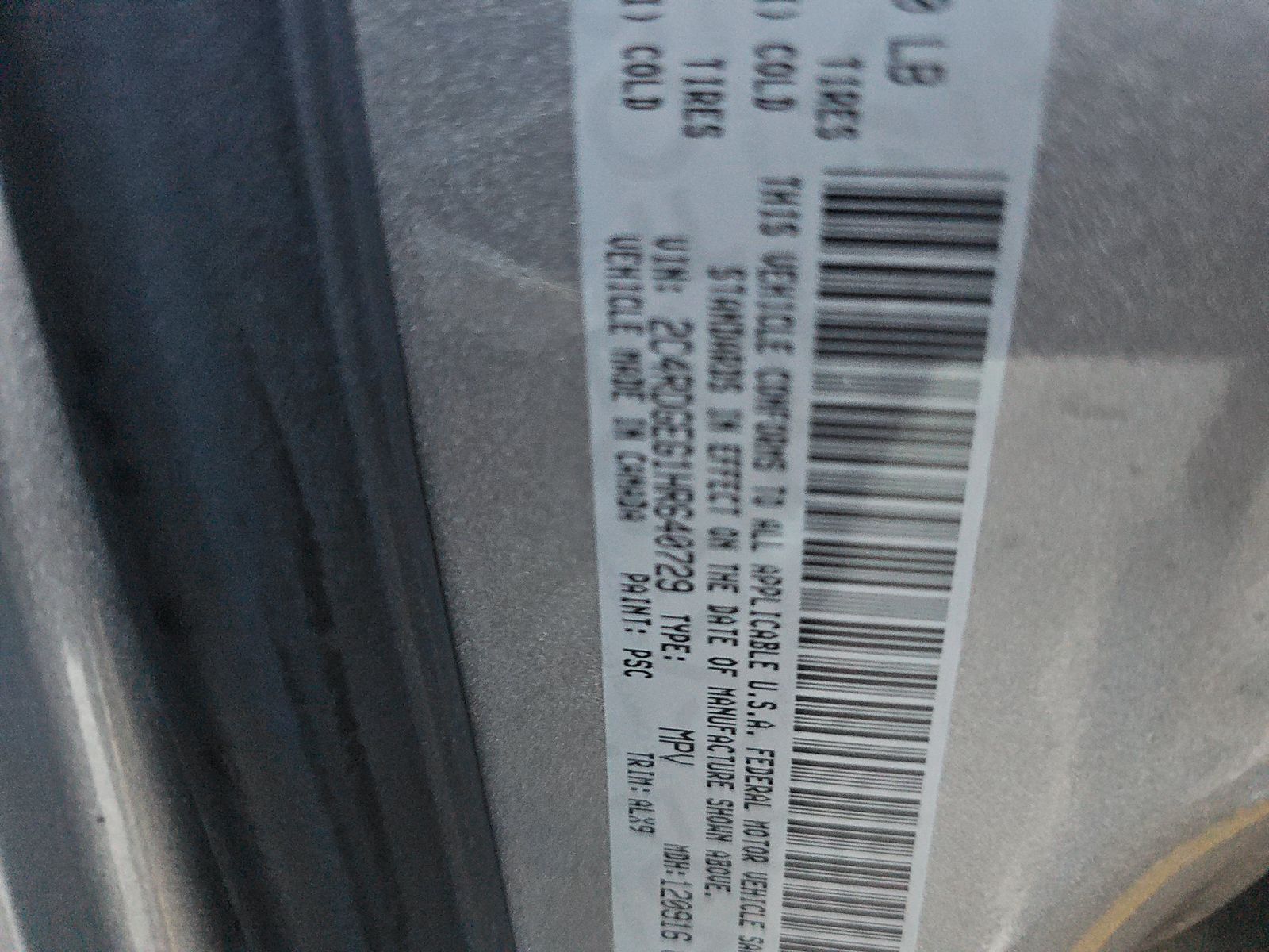 2017 Dodge Grand Caravan GT FWD