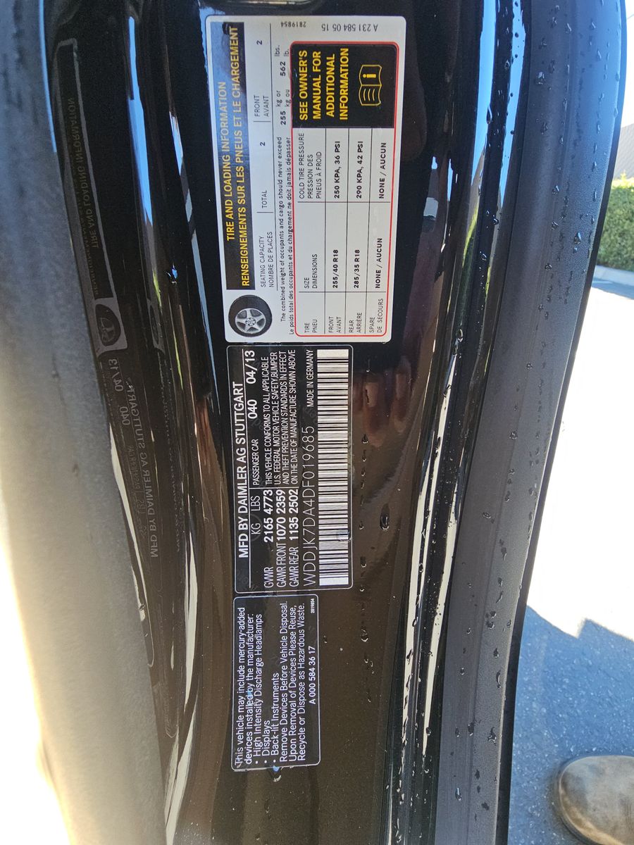 2013 Mercedes-Benz SL-Class SL 550 FWD