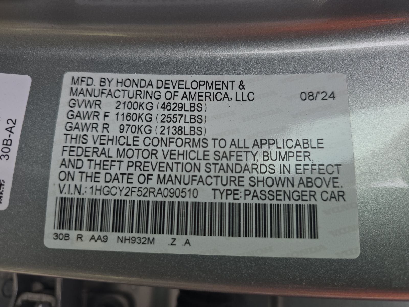 2024 Honda Accord Hybrid Sport FWD