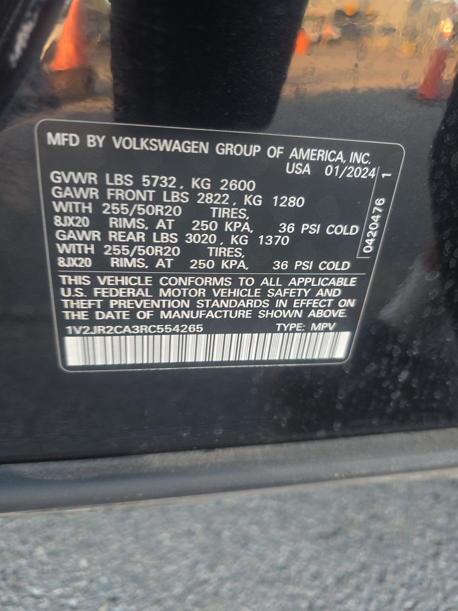 2024 Volkswagen Atlas 2.0T SE FWD