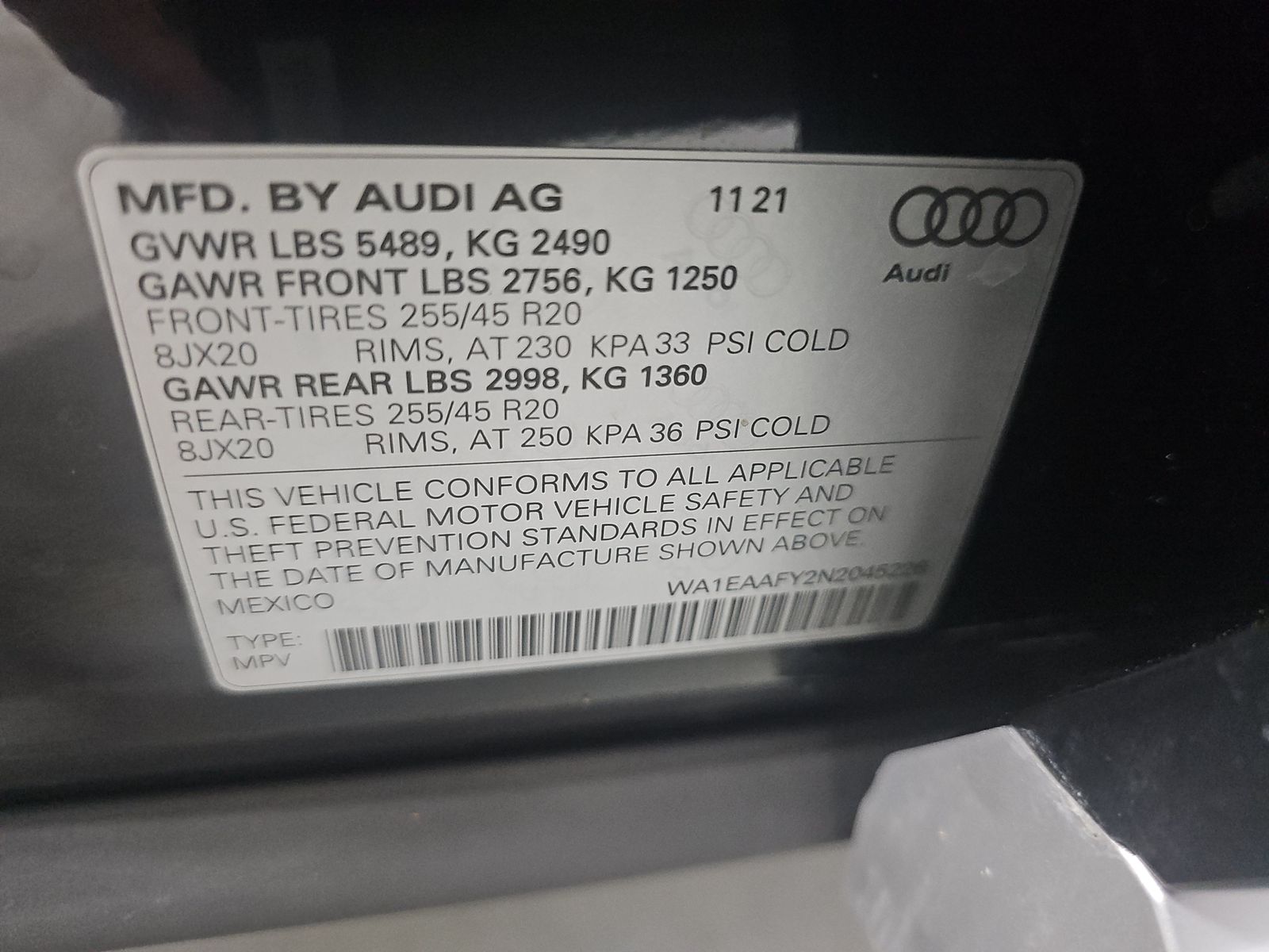 2022 Audi Q5 S line Premium Plus AWD