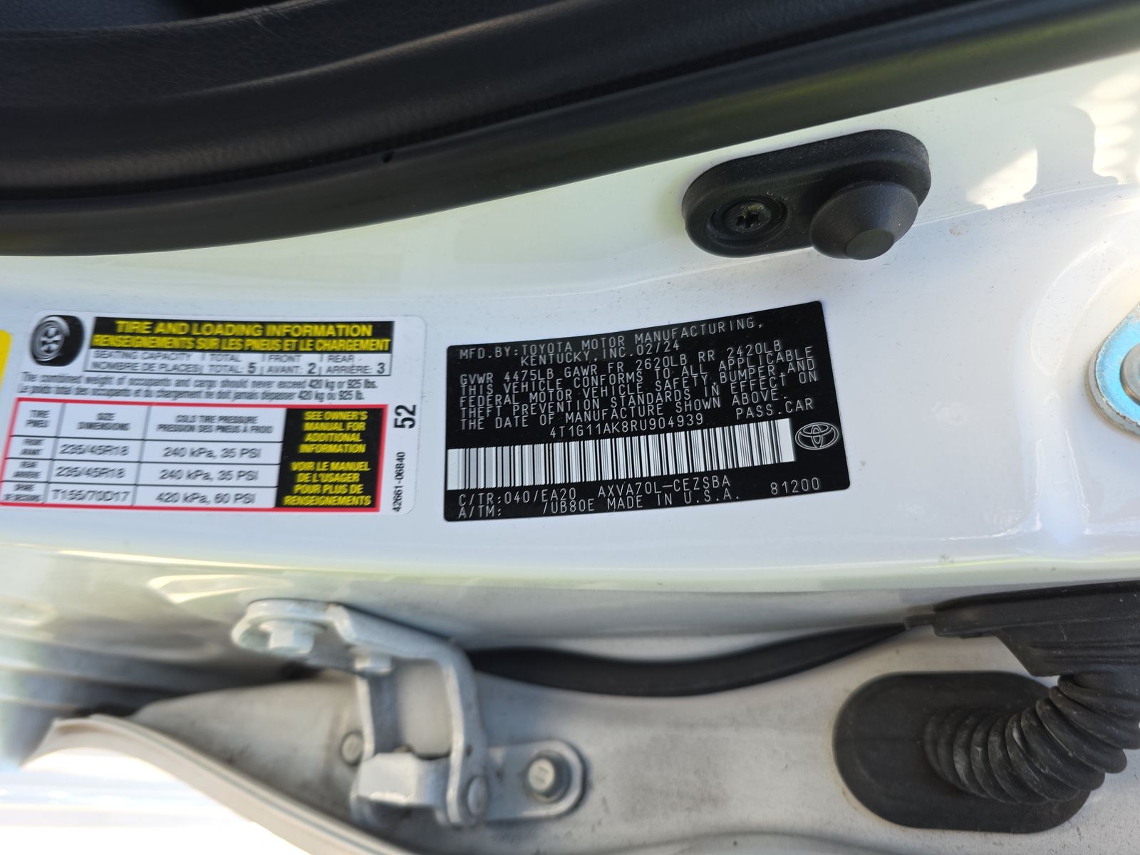 2024 Toyota Camry SE FWD