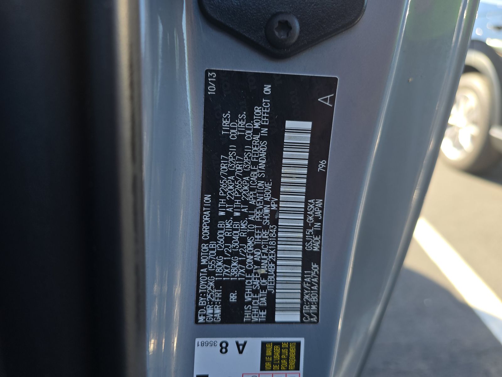 2014 Toyota FJ Cruiser Base AWD