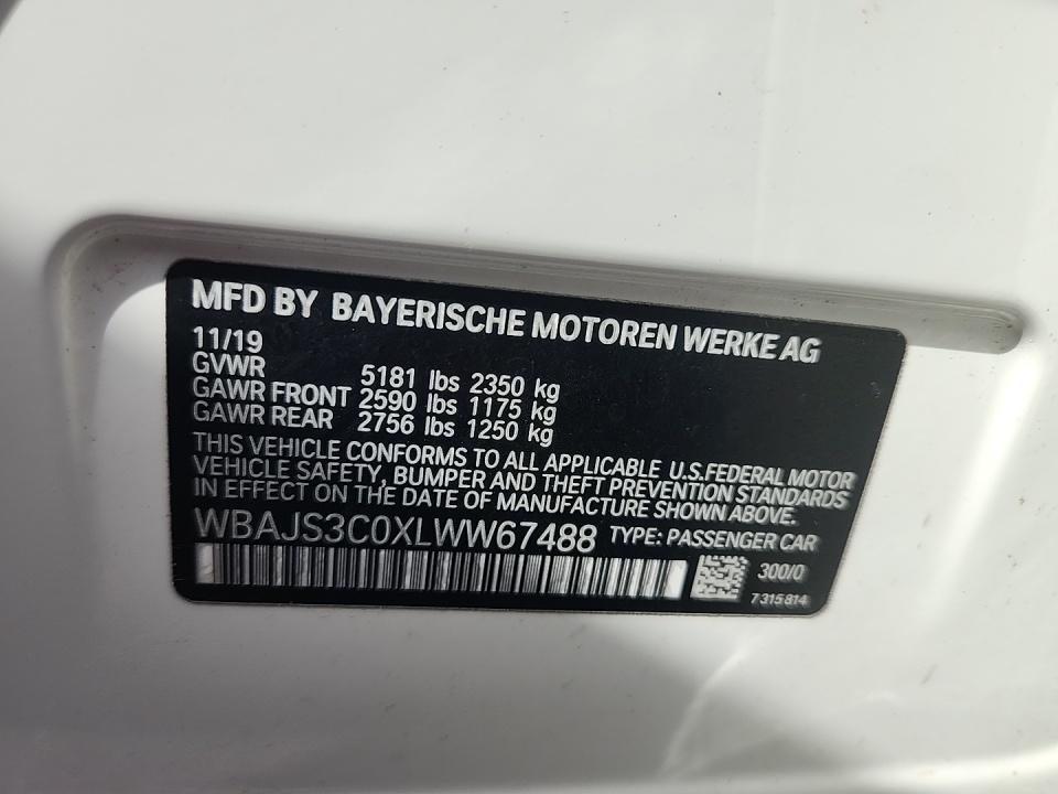2020 BMW 5 Series 540i xDrive AWD