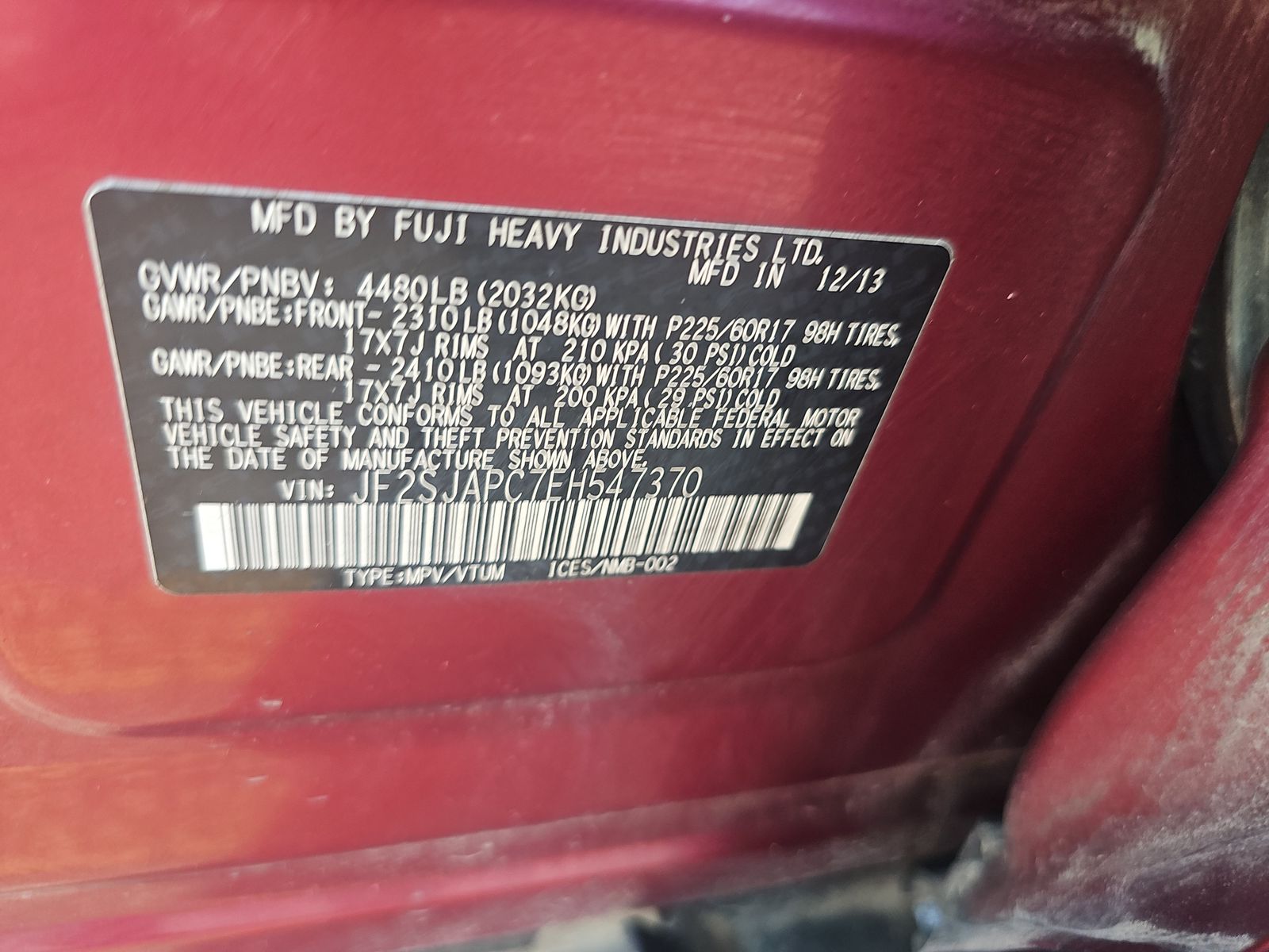 2014 Subaru Forester 2.5i Touring AWD