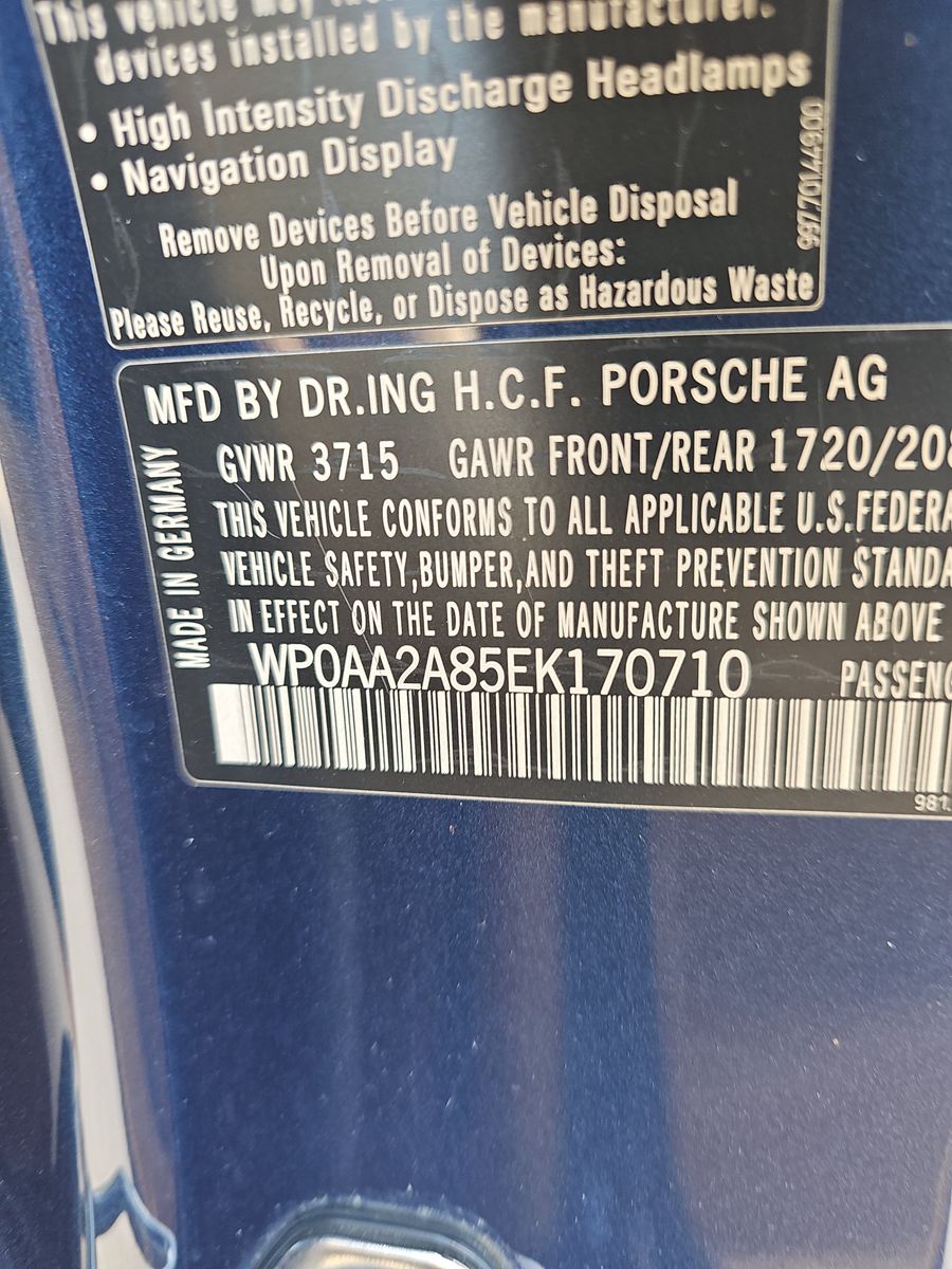 2014 Porsche Cayman Base RWD